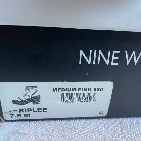 BNWB Nine West “Riplee”  pink sandals size 7.5 - Picture 2 of 10